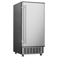 Coolake IM55BS-C 15 Inch Wide Built-in & Freestanding Ice Maker 100lbs/Day with 30lbs Storage