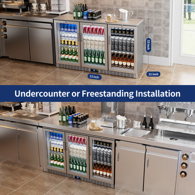 Coolake 335SH 53" W Back Bar Refrigerator-11.7 Cu.ft