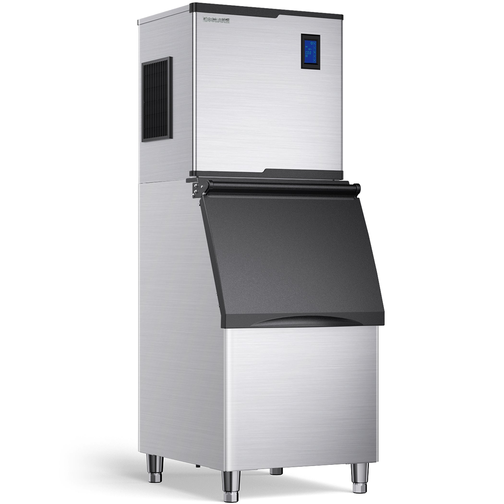Coolake K450 22" Cube Ice Machine 550lbs/24H with 360lb Storage