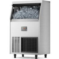 Coolake IM90SX 100lbs/24H Air Cooled Under Counter Ice Maker with 33lbs Ice Storage
