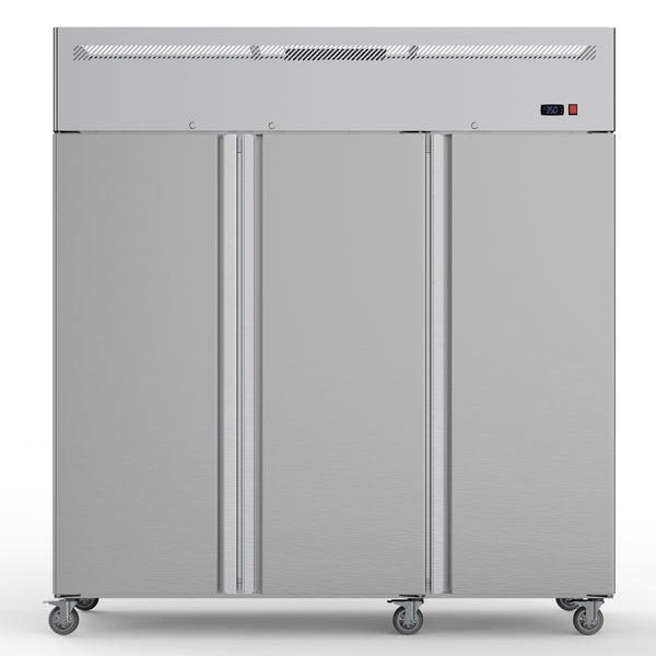 Coolake MK-72R 72" W 3 Solid Door Commercial Refrigerator with TOP Compressor-54 Cu.ft