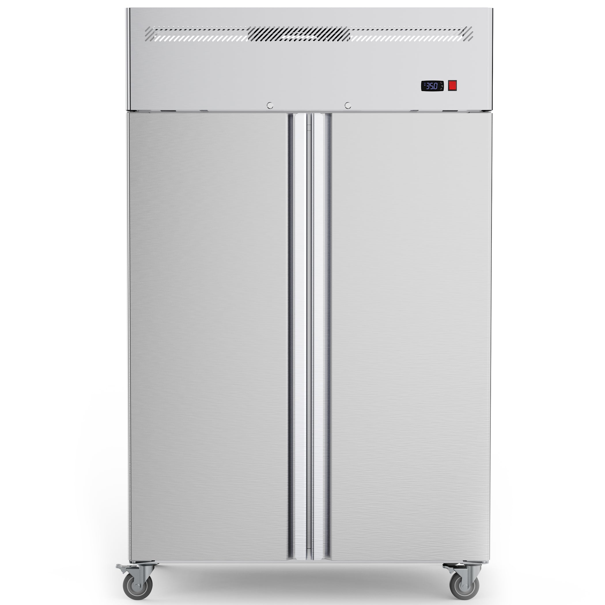 Coolake MK-48R 48" W 2 Solid Door Commercial Refrigerator with TOP Compressor-36 Cu.ft