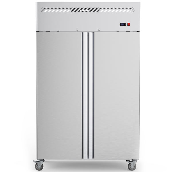 Coolake MK-48R 48" W 2 Solid Door Commercial Refrigerator with TOP Compressor-36 Cu.ft