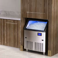 Coolake IM280S Under Counter Ice Maker Machine 450lbs/24H with 130lbs Storage, ETL Approved